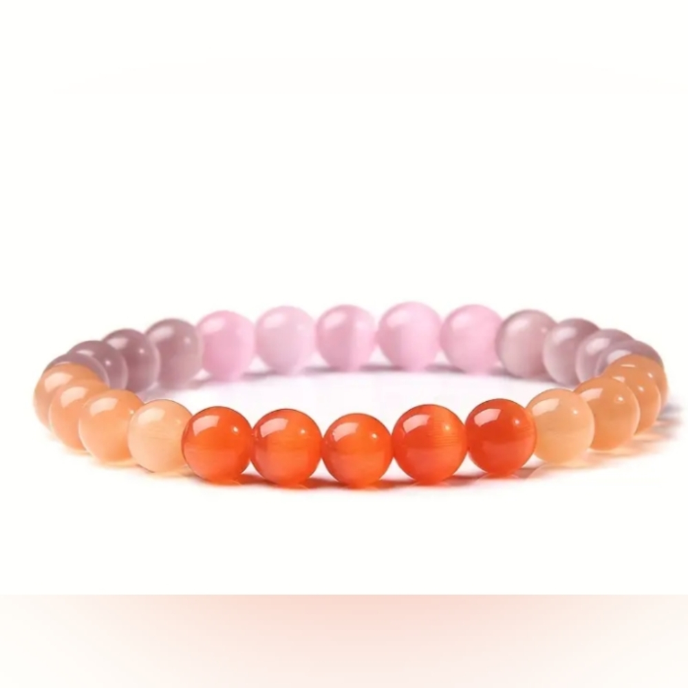 Chameleon Red Beaeded  Bracelet